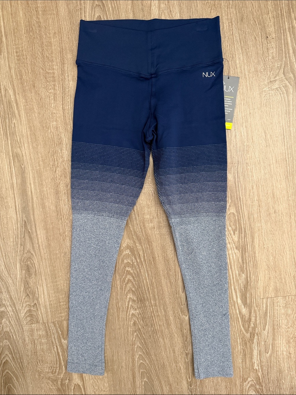 NUX Navy to Gray Ombre Leggings